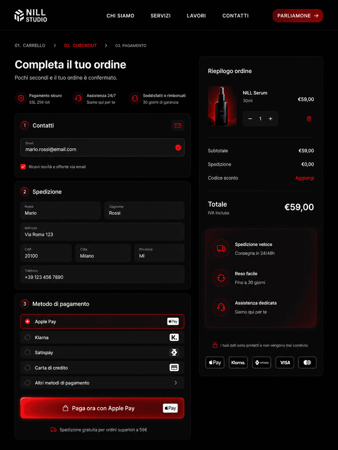 Checkout in 3 click